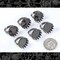 Gunmetal Finish Filigree Ring Blanks with 20mm Round Settings - Set of Six - RING7
